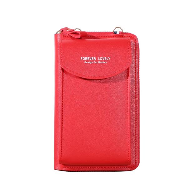 Grote foto multifunctionele portemonnee voor dames pu lederen mobiele telefoon portemonnee tas kaart paspoort kleding dames sieraden