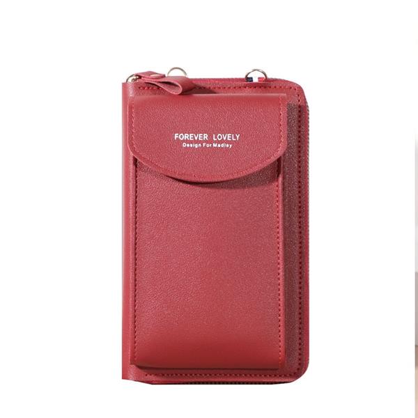 Grote foto multifunctionele portemonnee voor dames pu lederen mobiele telefoon portemonnee tas kaart paspoort kleding dames sieraden