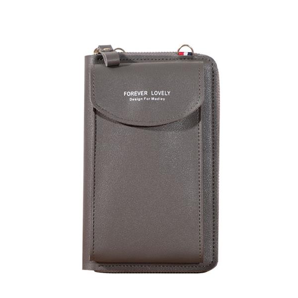 Grote foto multifunctionele portemonnee voor dames pu lederen mobiele telefoon portemonnee tas kaart paspoort kleding dames sieraden