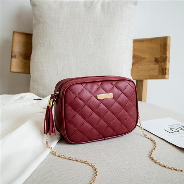 Grote foto kleine messenger bag met borduurwerk en ketting voor dames mode crossbody handtas sieraden tassen en uiterlijk damestassen