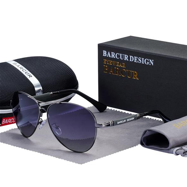 Grote foto gepolariseerde spiegel aviator zonnebril bril van titaniumlegering unisex gradient pilot shades kleding dames sieraden