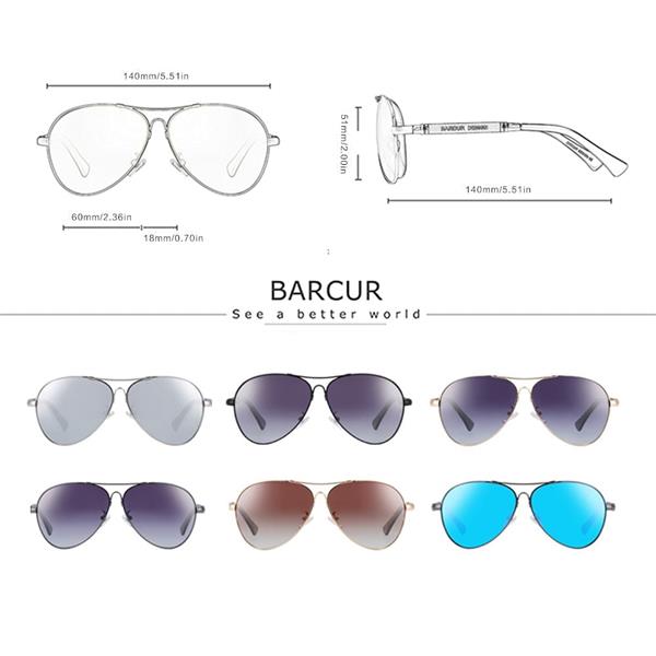 Grote foto gepolariseerde spiegel aviator zonnebril bril van titaniumlegering unisex gradient pilot shades kleding dames sieraden