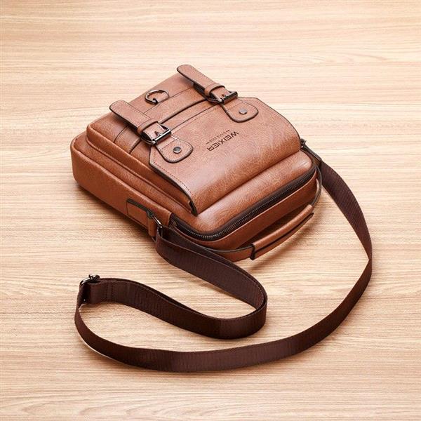 Grote foto crossbodytas met grote capaciteit voor heren casual schoudertas zachte handtas pu leer sieraden tassen en uiterlijk schoudertassen