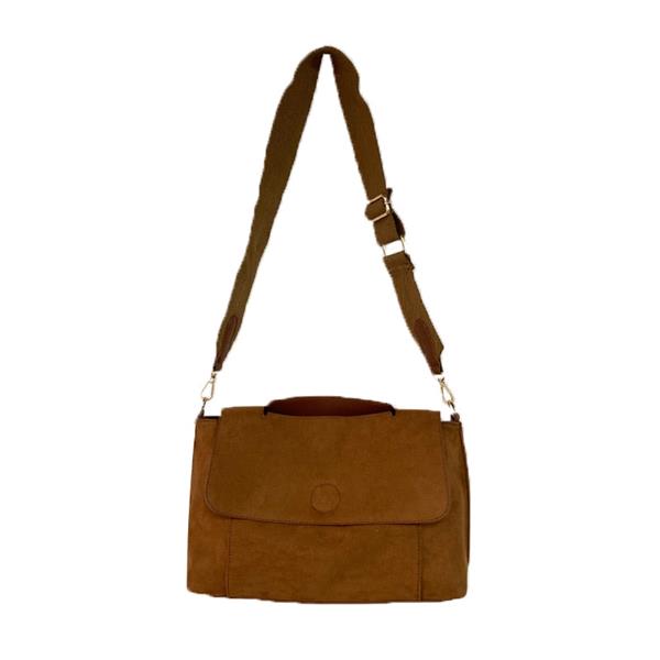 Grote foto schoudertas met klep en brede riem nubuck pu leer vintage handtas met grote capaciteit sieraden tassen en uiterlijk damestassen