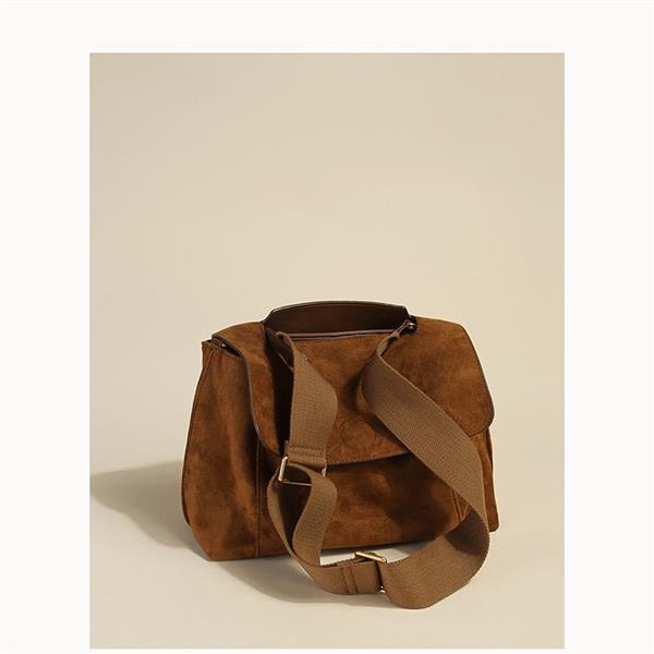Grote foto schoudertas met klep en brede riem nubuck pu leer vintage handtas met grote capaciteit sieraden tassen en uiterlijk damestassen