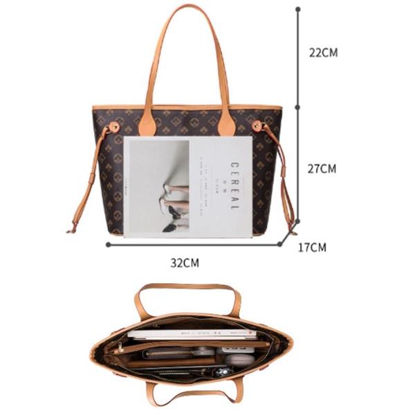 Grote foto card suits print shopping tote bag met pouch schouder handtas grote capaciteit voor dames sieraden tassen en uiterlijk damestassen