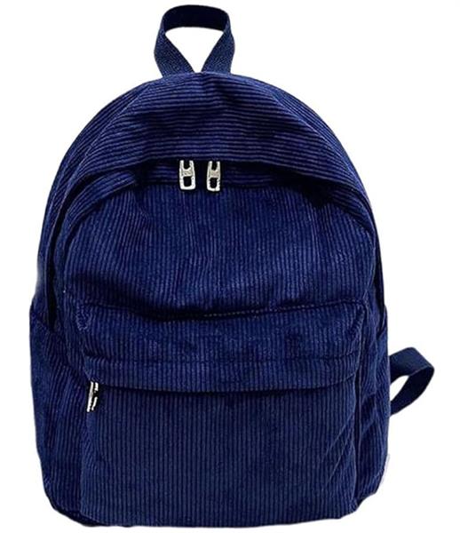 Grote foto corduroy schoolrugzak ultralichte modieuze reistas voor dames tienermeisjes sieraden tassen en uiterlijk rugtassen