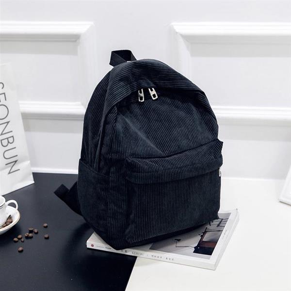 Grote foto corduroy schoolrugzak ultralichte modieuze reistas voor dames tienermeisjes sieraden tassen en uiterlijk rugtassen