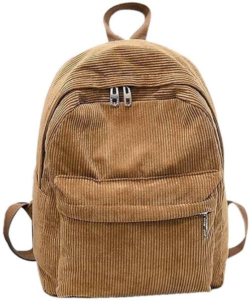 Grote foto corduroy schoolrugzak ultralichte modieuze reistas voor dames tienermeisjes sieraden tassen en uiterlijk rugtassen
