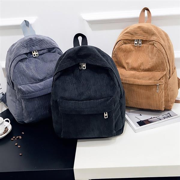 Grote foto corduroy schoolrugzak ultralichte modieuze reistas voor dames tienermeisjes sieraden tassen en uiterlijk rugtassen