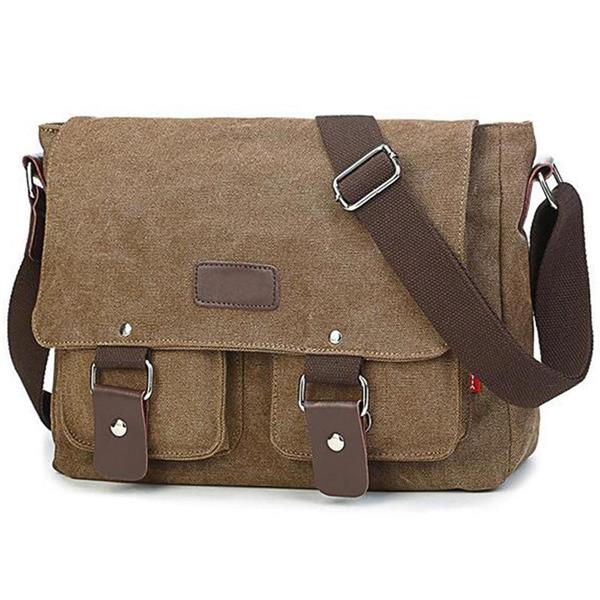 Grote foto vintage canvas tas voor heren casual crossbody messenger travel schoudertassen met klep sieraden tassen en uiterlijk schoudertassen