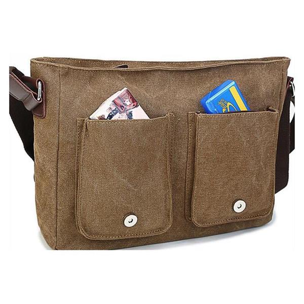 Grote foto vintage canvas tas voor heren casual crossbody messenger travel schoudertassen met klep sieraden tassen en uiterlijk schoudertassen