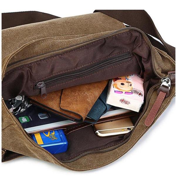 Grote foto vintage canvas tas voor heren casual crossbody messenger travel schoudertassen met klep sieraden tassen en uiterlijk schoudertassen