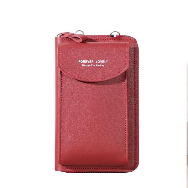 Grote foto multifunctionele portemonnee voor dames pu lederen mobiele telefoon portemonnee tas kaart paspoort kleding dames sieraden