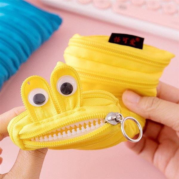 Grote foto creative caterpillar zipper etui schooltas pennenhouder case pouch voor kinderen studenten verzamelen overige verzamelingen