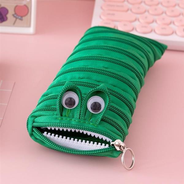 Grote foto creative caterpillar zipper etui schooltas pennenhouder case pouch voor kinderen studenten verzamelen overige verzamelingen