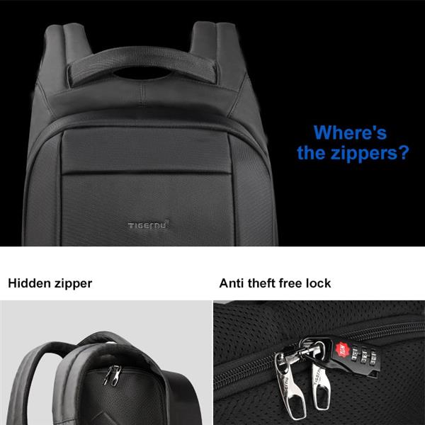 Grote foto 20l anti diefstal rugzak met usb oplader 15 6 inch schoollaptop waterafstotende tas sieraden tassen en uiterlijk rugtassen
