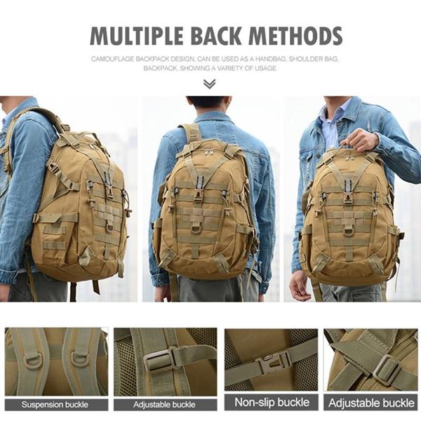 Grote foto 40l camping militaire rugzak voor heren tactische leger reistas klimmen wandelen outdoor rugzak sieraden tassen en uiterlijk rugtassen