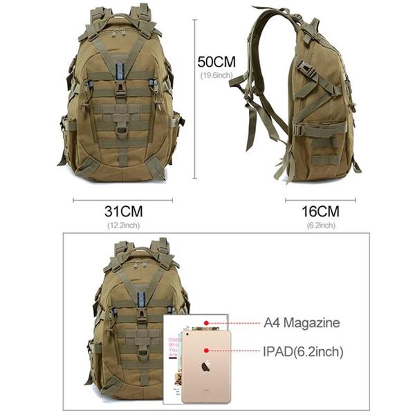 Grote foto 40l camping militaire rugzak voor heren tactische leger reistas klimmen wandelen outdoor rugzak sieraden tassen en uiterlijk rugtassen
