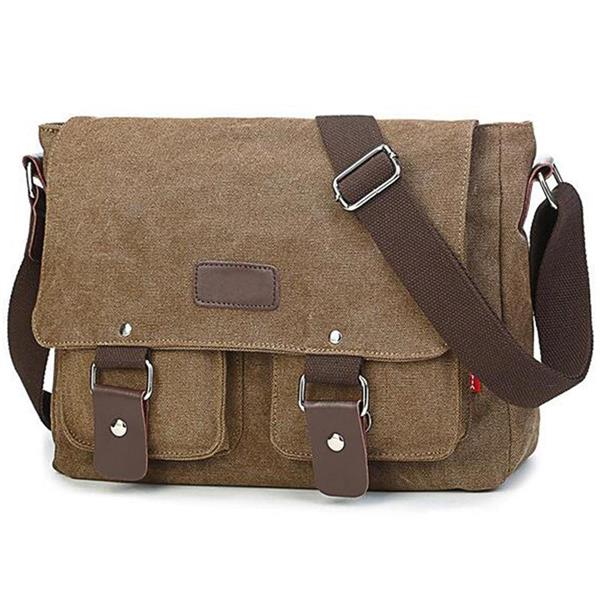 Grote foto vintage canvas tas voor heren casual crossbody messenger travel schoudertassen met klep sieraden tassen en uiterlijk schoudertassen