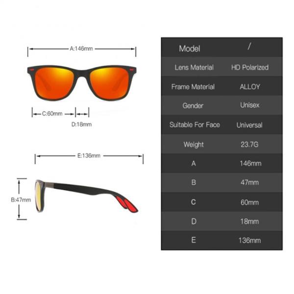 Grote foto klassieke gepolariseerde zonnebril unisex driving shades bril camping wandelen uv400 eyewear kleding dames sieraden