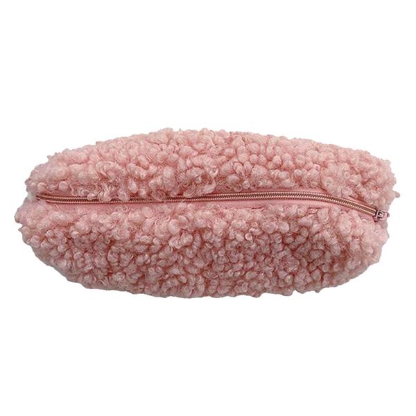 Grote foto lamswol etui pennenzakje pluche kawaii rits tas cosmetische organisator school kantoor verzamelen overige verzamelingen