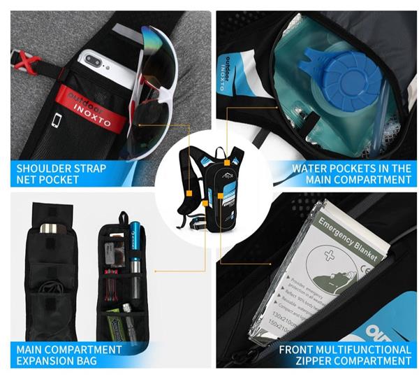 Grote foto 8l fietsrugzak unisex waterdichte en ademende reflecterende fietstas sieraden tassen en uiterlijk rugtassen