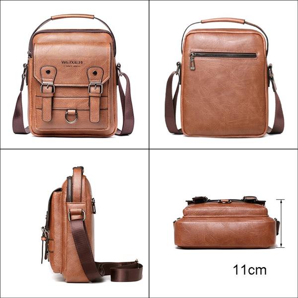 Grote foto crossbodytas met grote capaciteit voor heren casual schoudertas zachte handtas pu leer sieraden tassen en uiterlijk schoudertassen