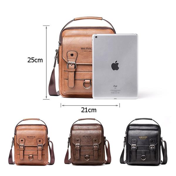 Grote foto crossbodytas met grote capaciteit voor heren casual schoudertas zachte handtas pu leer sieraden tassen en uiterlijk schoudertassen