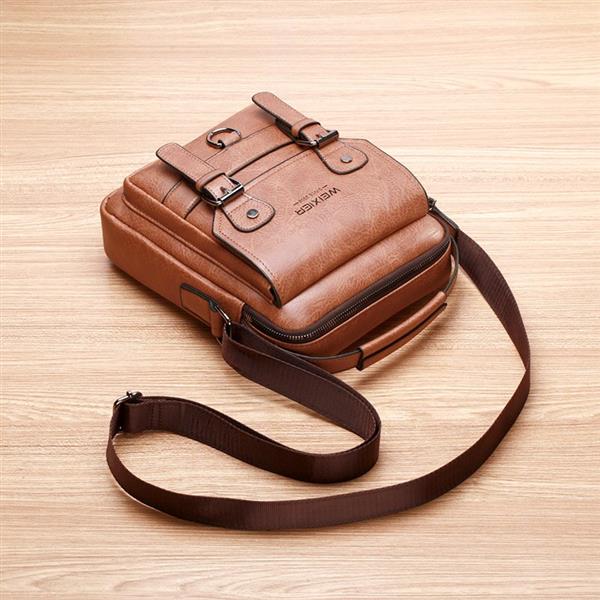Grote foto crossbodytas met grote capaciteit voor heren casual schoudertas zachte handtas pu leer sieraden tassen en uiterlijk schoudertassen