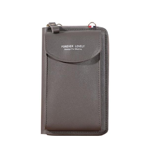 Grote foto multifunctionele portemonnee voor dames pu lederen mobiele telefoon portemonnee tas kaart paspoort kleding dames sieraden