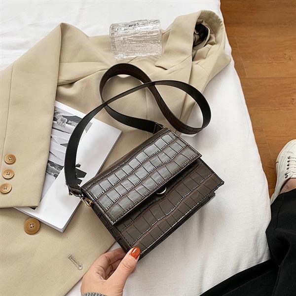 Grote foto handtas met steenpatroon voor dames schoudertas van pu leer crossbody messenger met klep sieraden tassen en uiterlijk damestassen