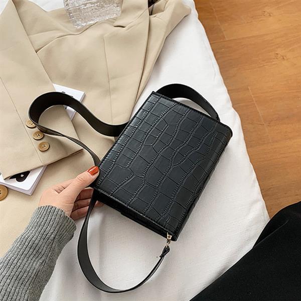 Grote foto handtas met steenpatroon voor dames schoudertas van pu leer crossbody messenger met klep sieraden tassen en uiterlijk damestassen