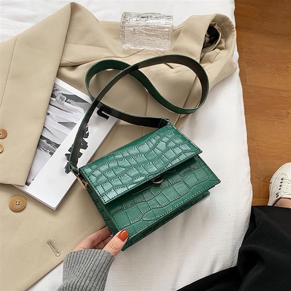 Grote foto handtas met steenpatroon voor dames schoudertas van pu leer crossbody messenger met klep sieraden tassen en uiterlijk damestassen