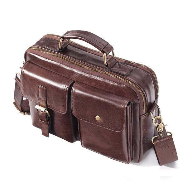 Grote foto messenger tas voor heren rundlederen handtas reis schouder kantoor aktetas sieraden tassen en uiterlijk schoudertassen