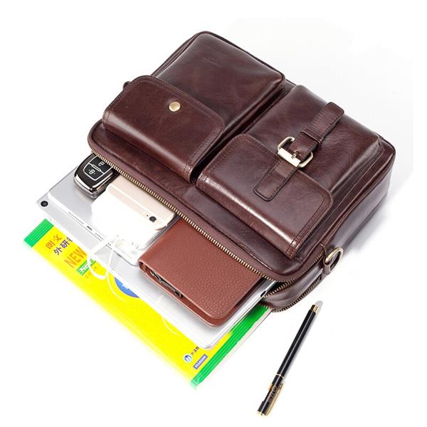 Grote foto messenger tas voor heren rundlederen handtas reis schouder kantoor aktetas sieraden tassen en uiterlijk schoudertassen