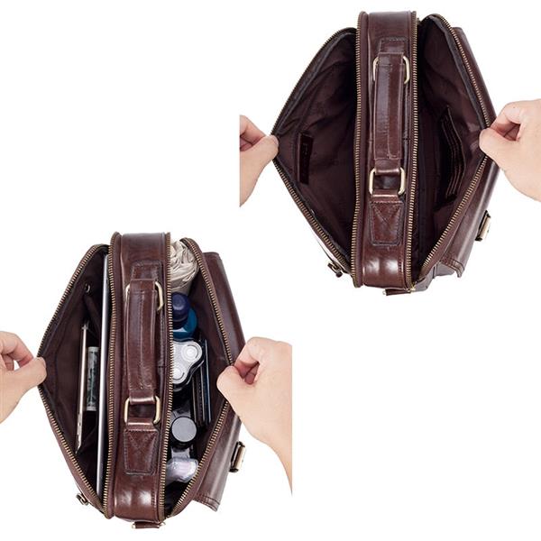 Grote foto messenger tas voor heren rundlederen handtas reis schouder kantoor aktetas sieraden tassen en uiterlijk schoudertassen