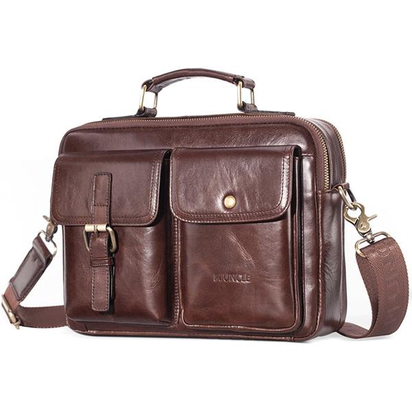 Grote foto messenger tas voor heren rundlederen handtas reis schouder kantoor aktetas sieraden tassen en uiterlijk schoudertassen