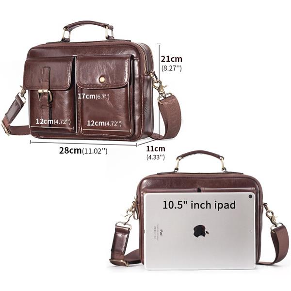 Grote foto messenger tas voor heren rundlederen handtas reis schouder kantoor aktetas sieraden tassen en uiterlijk schoudertassen