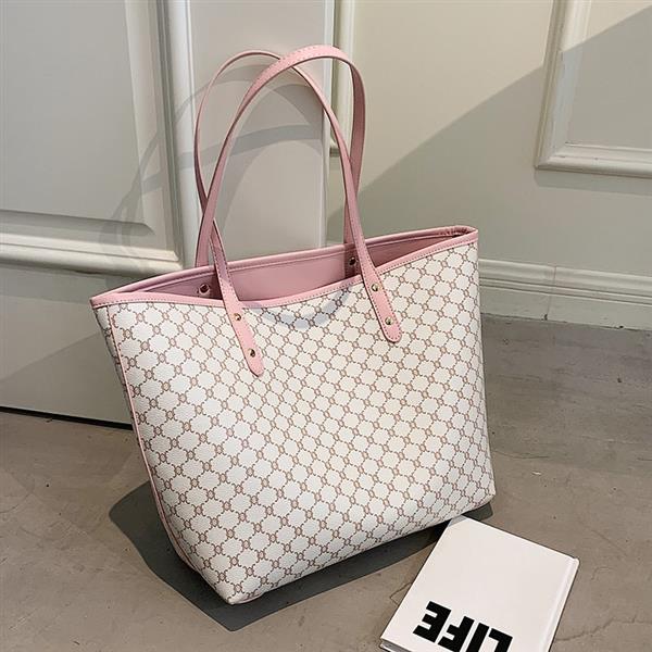 Grote foto tweedelige set luxe tote handtas voor dames designer gestreepte schouder boodschappentas sieraden tassen en uiterlijk damestassen