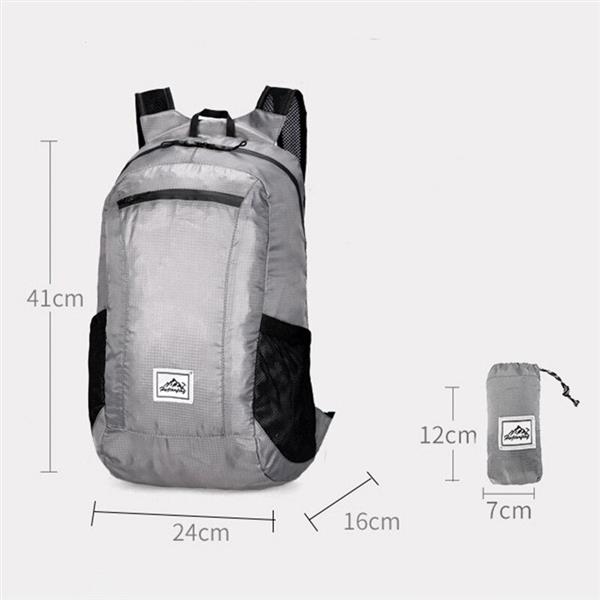 Grote foto 20l lichtgewicht opvouwbare rugzak unisex waterdichte ultralichte buitentas reiswandelpakket sieraden tassen en uiterlijk rugtassen