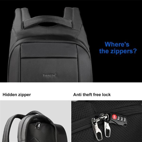 Grote foto 20l anti diefstal rugzak met usb oplader 15 6 inch schoollaptop waterafstotende tas sieraden tassen en uiterlijk rugtassen