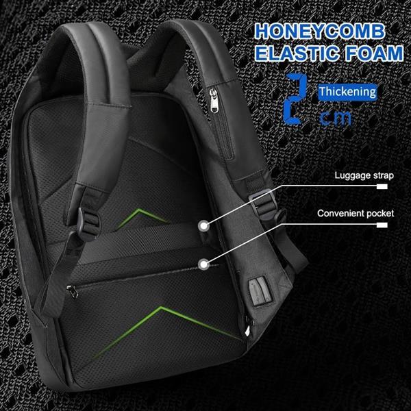 Grote foto 20l anti diefstal rugzak met usb oplader 15 6 inch schoollaptop waterafstotende tas sieraden tassen en uiterlijk rugtassen