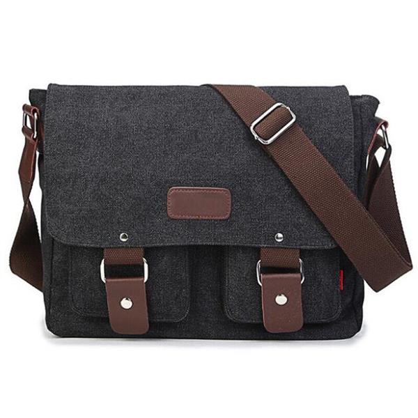 Grote foto vintage canvas tas voor heren casual crossbody messenger travel schoudertassen met klep sieraden tassen en uiterlijk schoudertassen