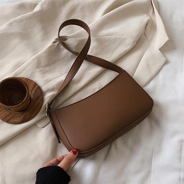 Grote foto kleine pu lederen handtas voor dames eenvoudige tas voor dames reisschoudertas sieraden tassen en uiterlijk damestassen