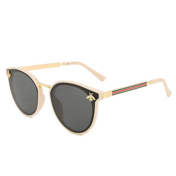 Grote foto vintage bee zonnebril voor dames retro bril met kleurovergang eyewear uv400 driving shades kleding dames sieraden