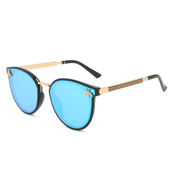 Grote foto vintage bee zonnebril voor dames retro bril met kleurovergang eyewear uv400 driving shades kleding dames sieraden