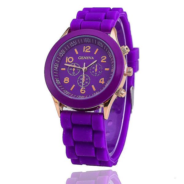 Grote foto jelly watch for women quartz clockwork silicone strap kleding dames horloges