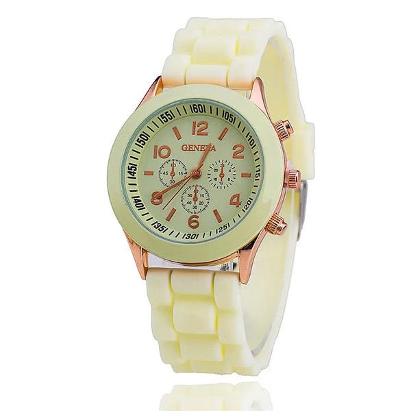 Grote foto jelly watch for women quartz clockwork silicone strap kleding dames horloges