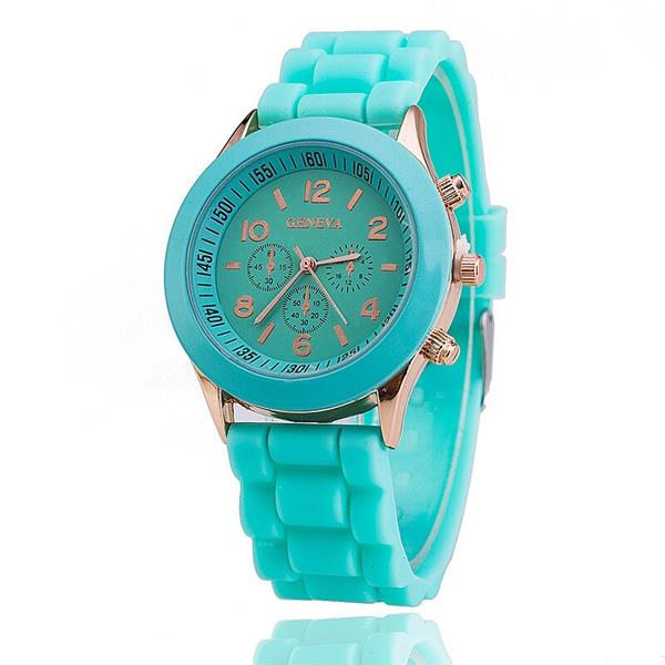Grote foto jelly watch for women quartz clockwork silicone strap kleding dames horloges